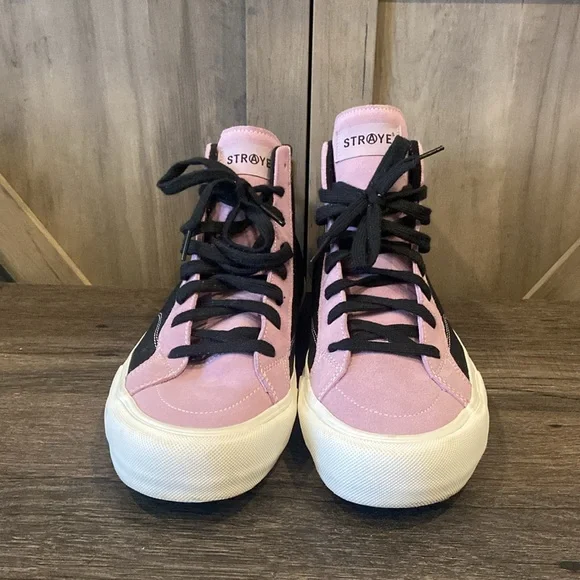 STRAYE Hiland Purple and Black High-Top Sneakers - Picture 3 of 6